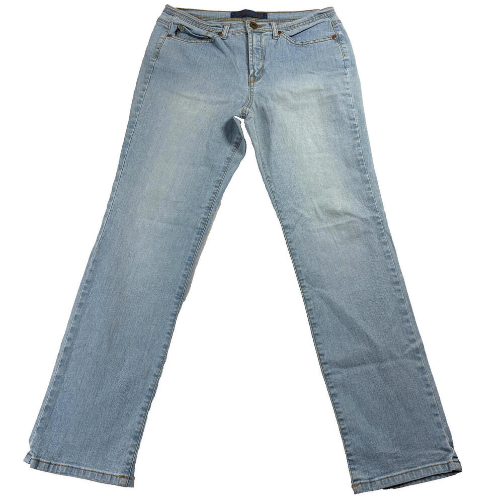 Jeanstar Jeans Womens 10 Light Wash Straight Bootcut Y2K Denim Casual Fit Flares